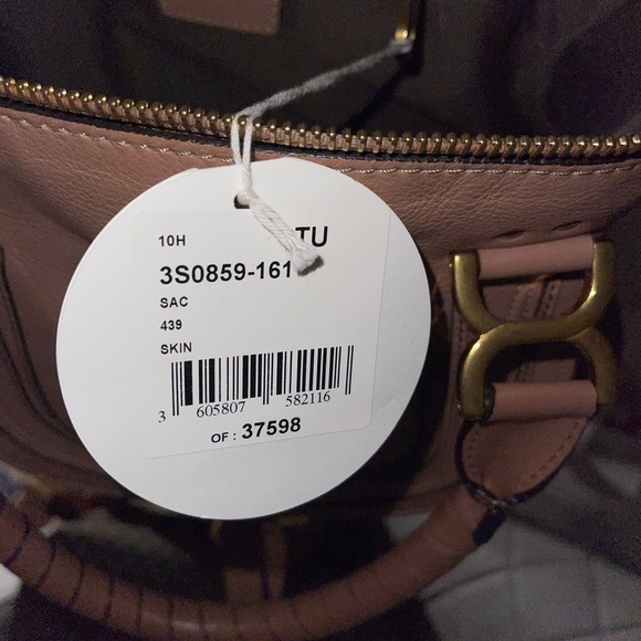 Chloe Marcie Medium Double Carry Satchel Bag in Grained Leather - Picture 10 of 10